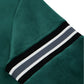 Mens Velvet Green Striped Bomber Jacket