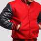 Men’s Red Leather Varsity Lettermen Jacket