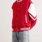 Men’s Red Lettermen Wool Varsity Jacket