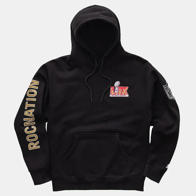 Roc Nation Black Super Bowl LIX Hoodie – Limited Edition Pullover (Recreated Edition)