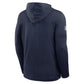 Seattle Seahawks Sideline Performance Long Sleeve Hoodie T-Shirt – Navy Blue Pullover (Recreated Edition)