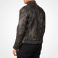 Men's Handmade Distressed Brown Cowhide Leather Racer Jacket