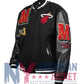 Miami Heat Mashup Logo Black Varsity Jacket