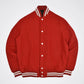 Mondor Red Wool Varsity Jacket