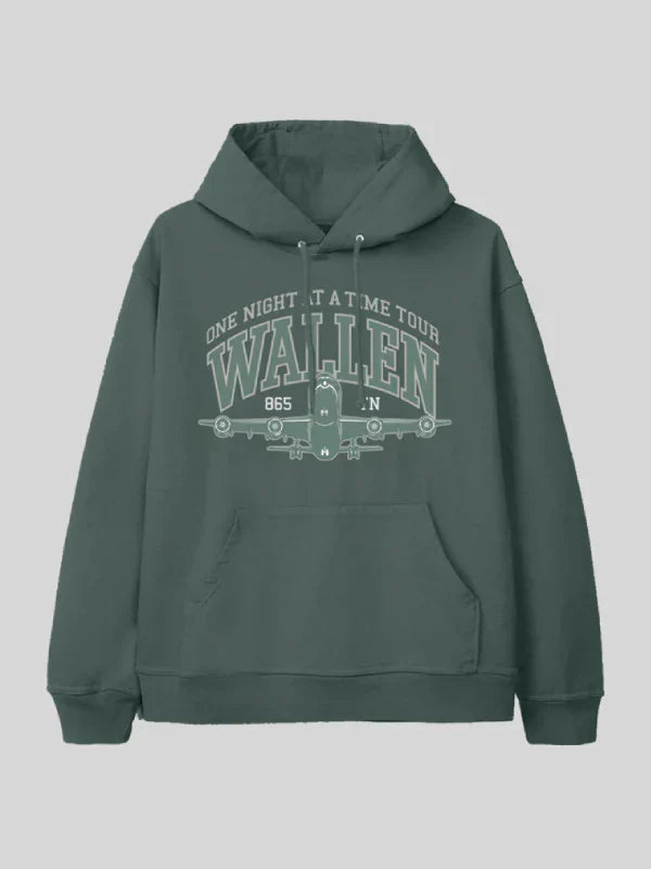 Morgan Wallen One Night At A Time Green Tour Hoodie Recreated Edition