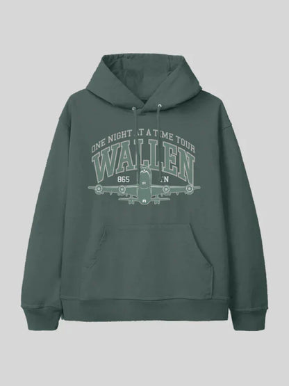 Morgan Wallen One Night At A Time Green Tour Hoodie Recreated Edition