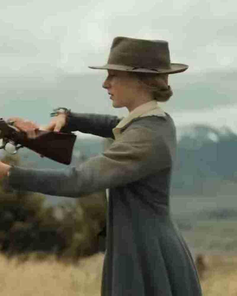Murder At Yellowstone City 2022 Anna Camp Trench Coat