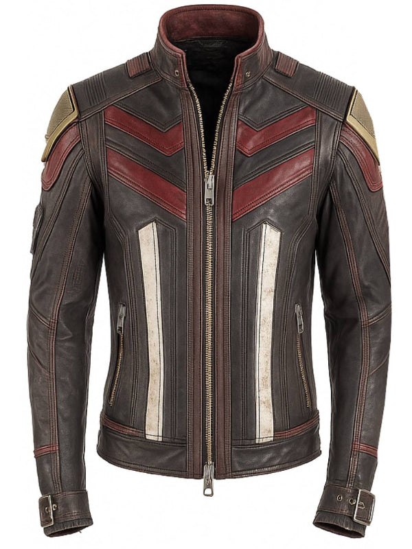 Musa Red Leather Jacket – Bold &amp; Premium Red Leather Jacket for Men