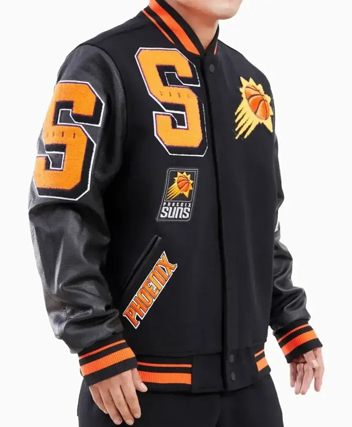 NBA Phoenix Suns Mashup Logo Varsity Jacket