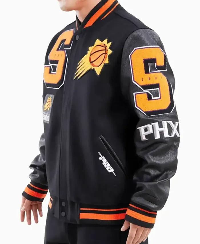 NBA Phoenix Suns Mashup Logo Varsity Jacket