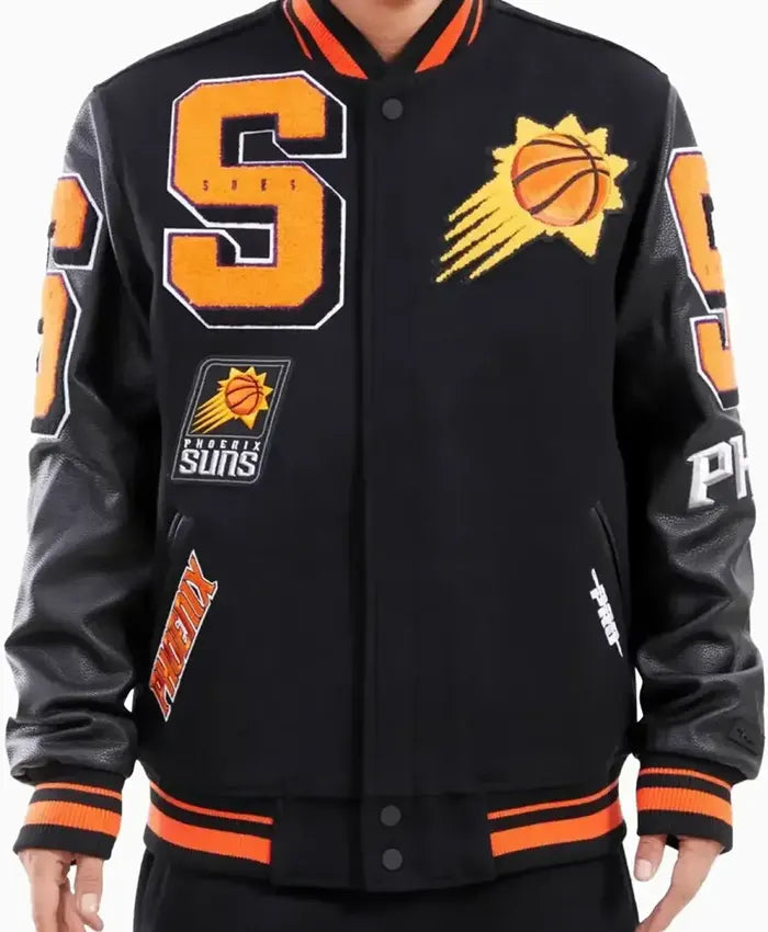 NBA Phoenix Suns Mashup Logo Varsity Jacket