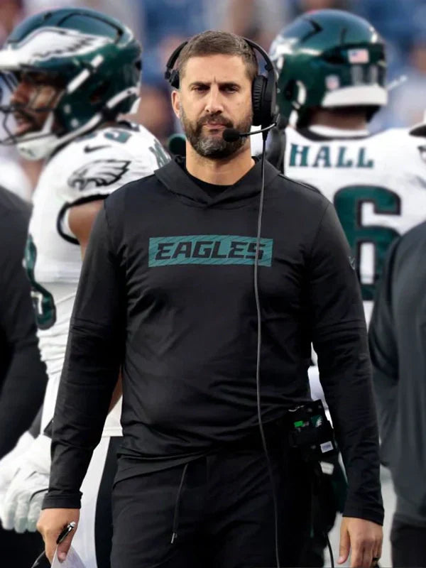 Philadelphia Eagles Sideline Hoodie Long Sleeve T-Shirt (Recreated Edition)