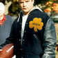 Notre Dame Rudy Irish Black Varsity Bomber Jacket