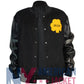 Notre Dame Rudy Irish Black Varsity Bomber Jacket