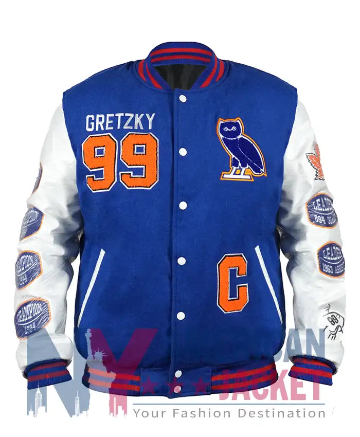 OVO Wayne Gretzky The Great One Varsity Jacket