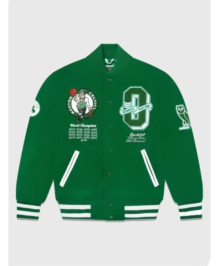 OVO x NBA Celtics Varsity Jacket