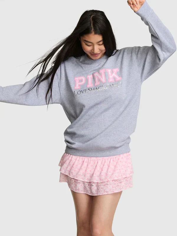 PINK x LoveShackFancy Crew Sweatshirt (Recreated Edition)