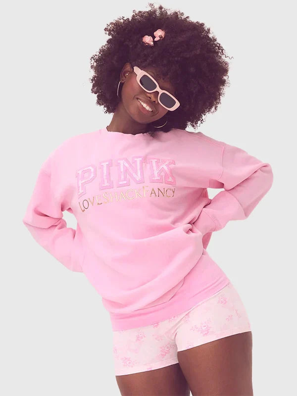 PINK x LoveShackFancy Crew Sweatshirt (Recreated Edition)