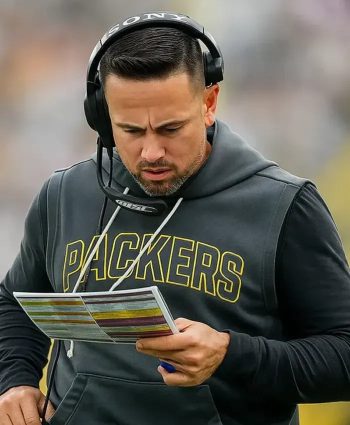 Packers Matt Lafleur Grey Fleece Hoodie