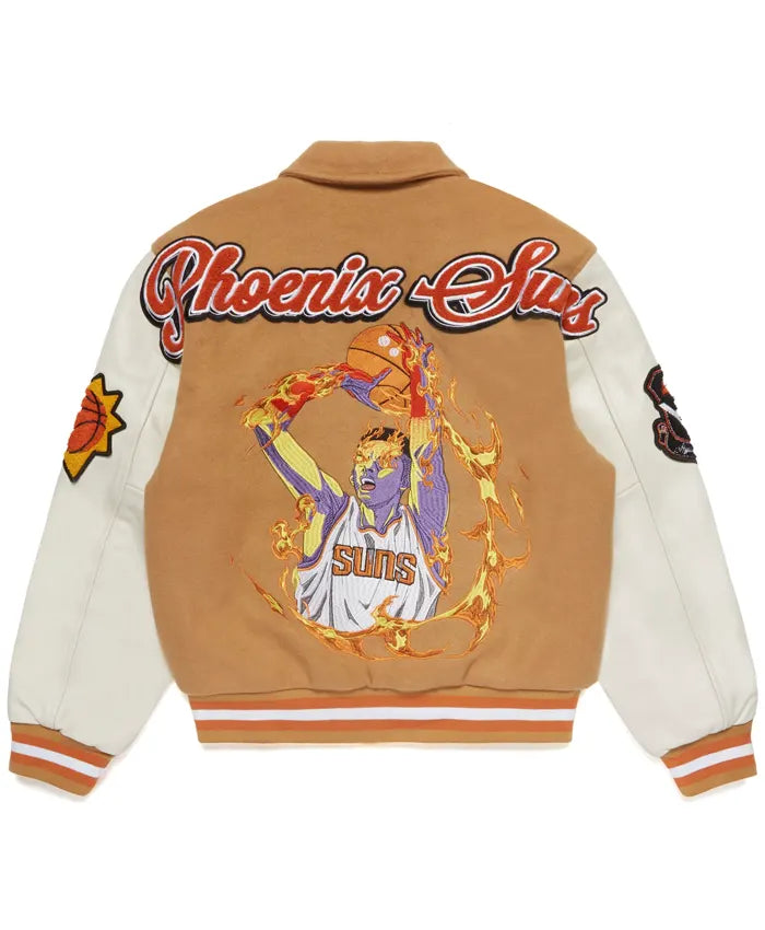 Phoenix Suns Sand Wool Varsity Jacket