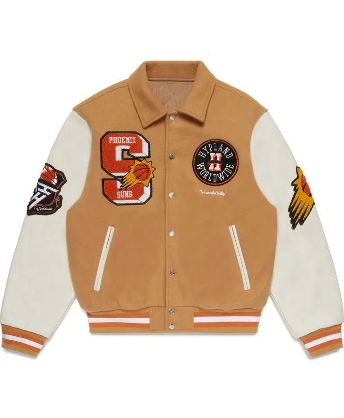 Phoenix Suns Sand Wool Varsity Jacket