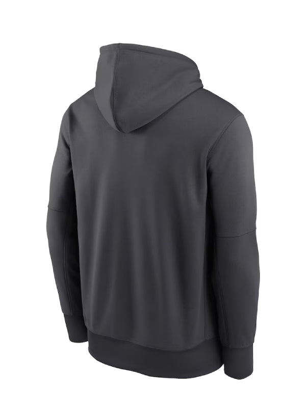 Pittsburgh Steelers Nike Anthracite Toss Sweep Performance Hoodie (Recreated Edition)