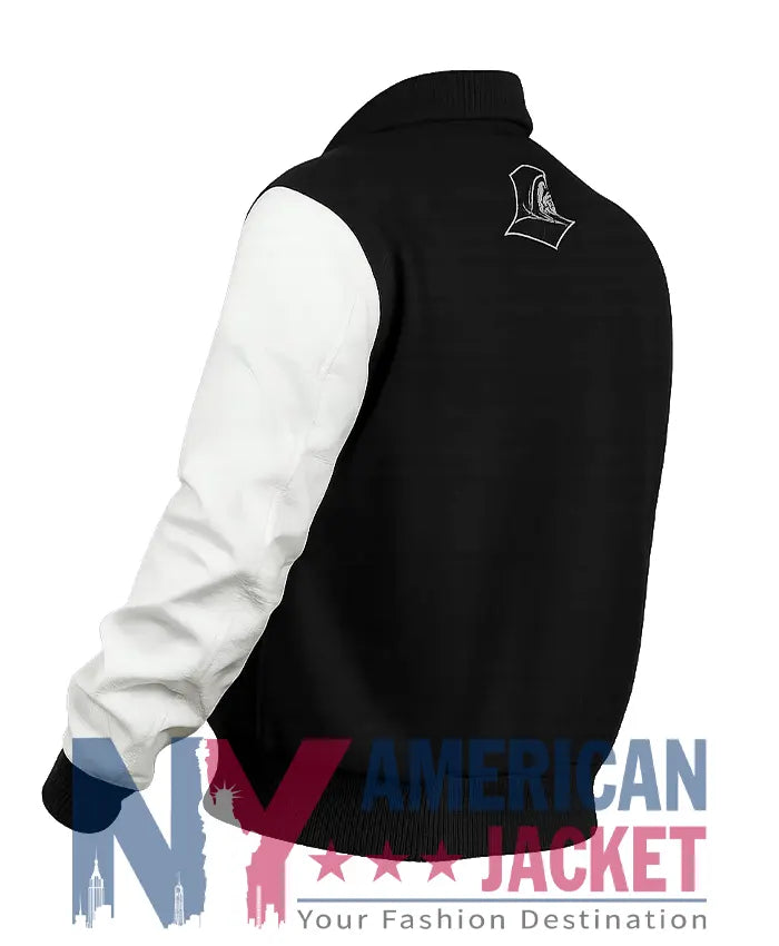 Providence College Friars 90s Black And White Varsity Jacket