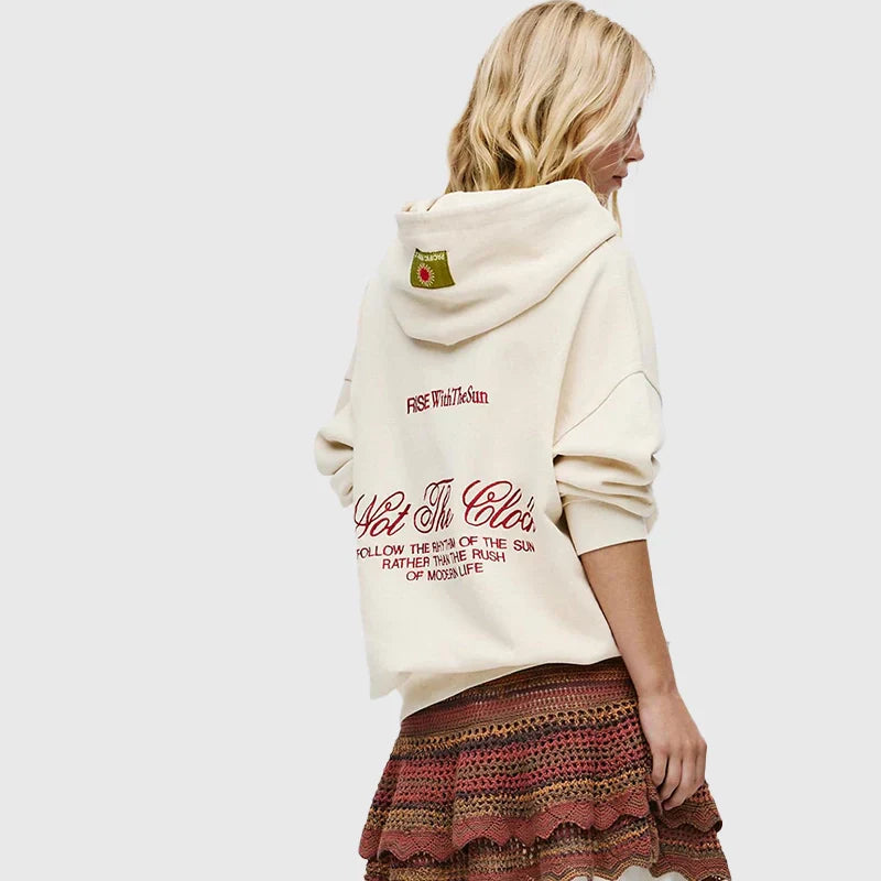 Pull &amp; Bear Beige Fleece Hoodie (Recreated Edition)