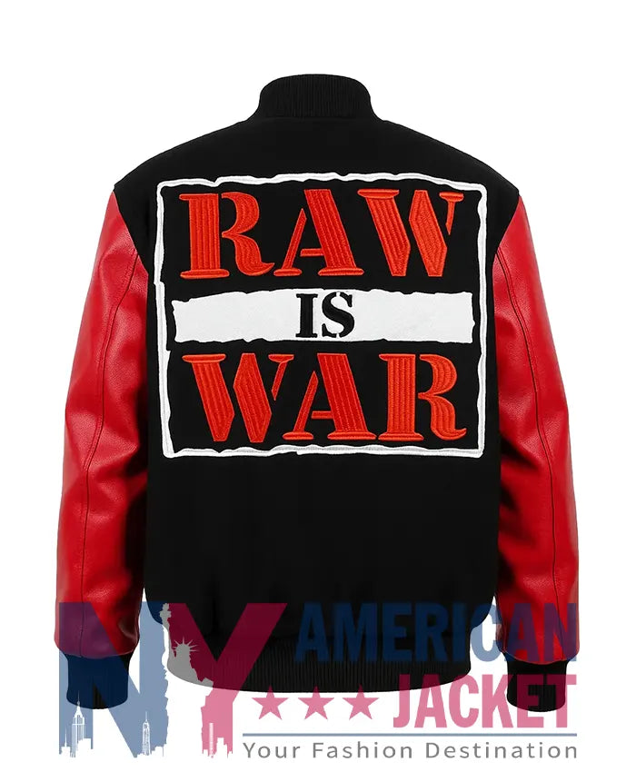 Raw is War Letterman Varsity Jacket