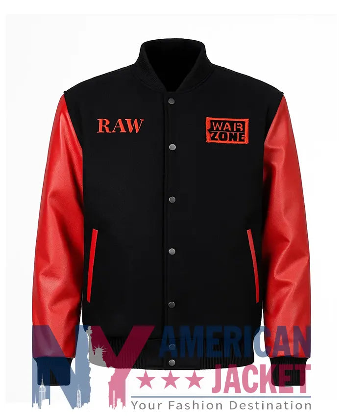 Raw is War Letterman Varsity Jacket