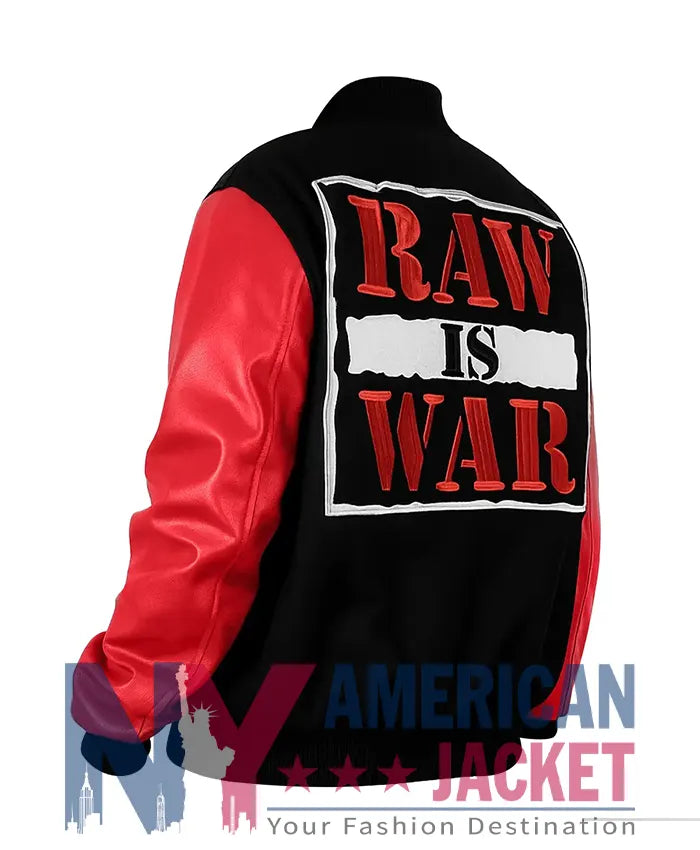 Raw is War Letterman Varsity Jacket