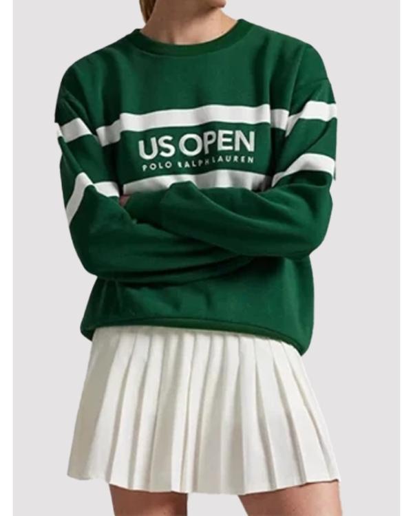 US Open 2025 Vintage Fit Green Sweatshirt – Classic Comfort Meets Tennis Heritage