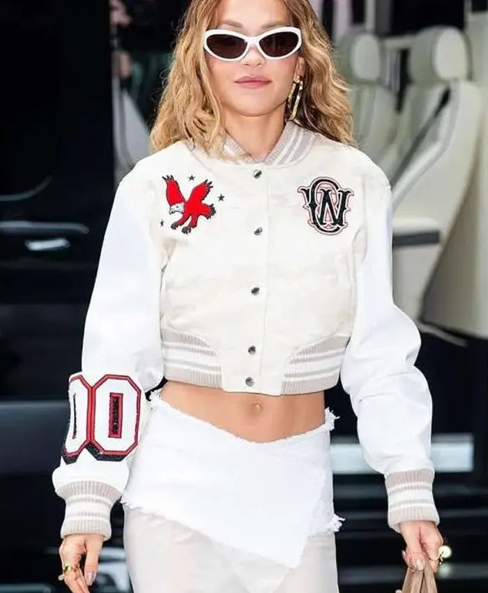 Rita Ora Elvis Duran Show Varsity Jacket