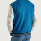 Roderick Sky Blue and White Varsity Letterman Jacket
