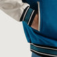 Roderick Sky Blue and White Varsity Letterman Jacket