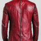 Rory Red Leather Blazer - Leather Blazer for Men Red