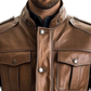 Rowan Leather Brown Jacket – Men Leather Jacket Brown
