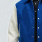 Royal Blue White Varsity Jacket For Mens