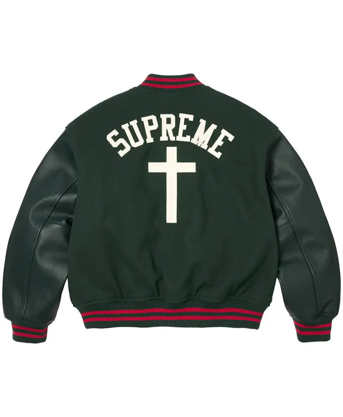 Supreme SS26 Cross Varsity Jacket