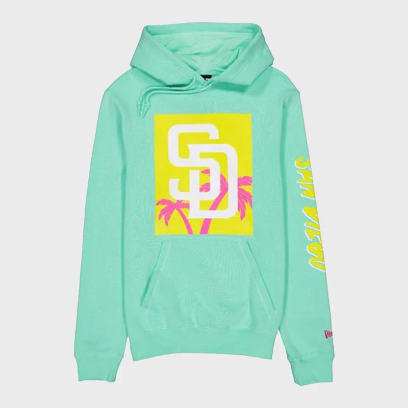 San Diego Padres Green City Connect Pullover Hoodie Recreated Edition