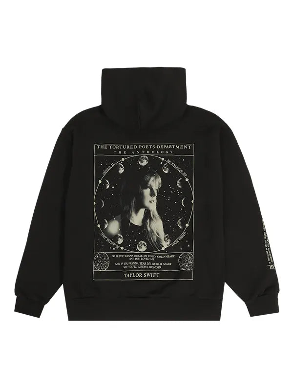 Say You’ll Always Wonder Black Hoodie – Taylor Swift TTPD Fleece Pullover (Recreated Edition)