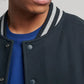 Sean Men Black and Grey Baseball Jacket