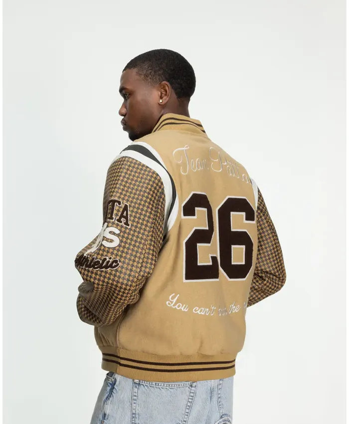 Patta Athletic Houndstooth Varsity Jacket