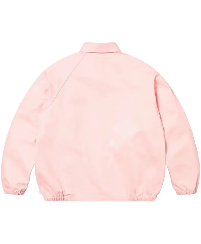 Supreme x Louis Vuitton Baseball Pink Jacket