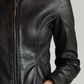 Sienna Leather Black Jacket – Women’s Leather Jacket (Black)