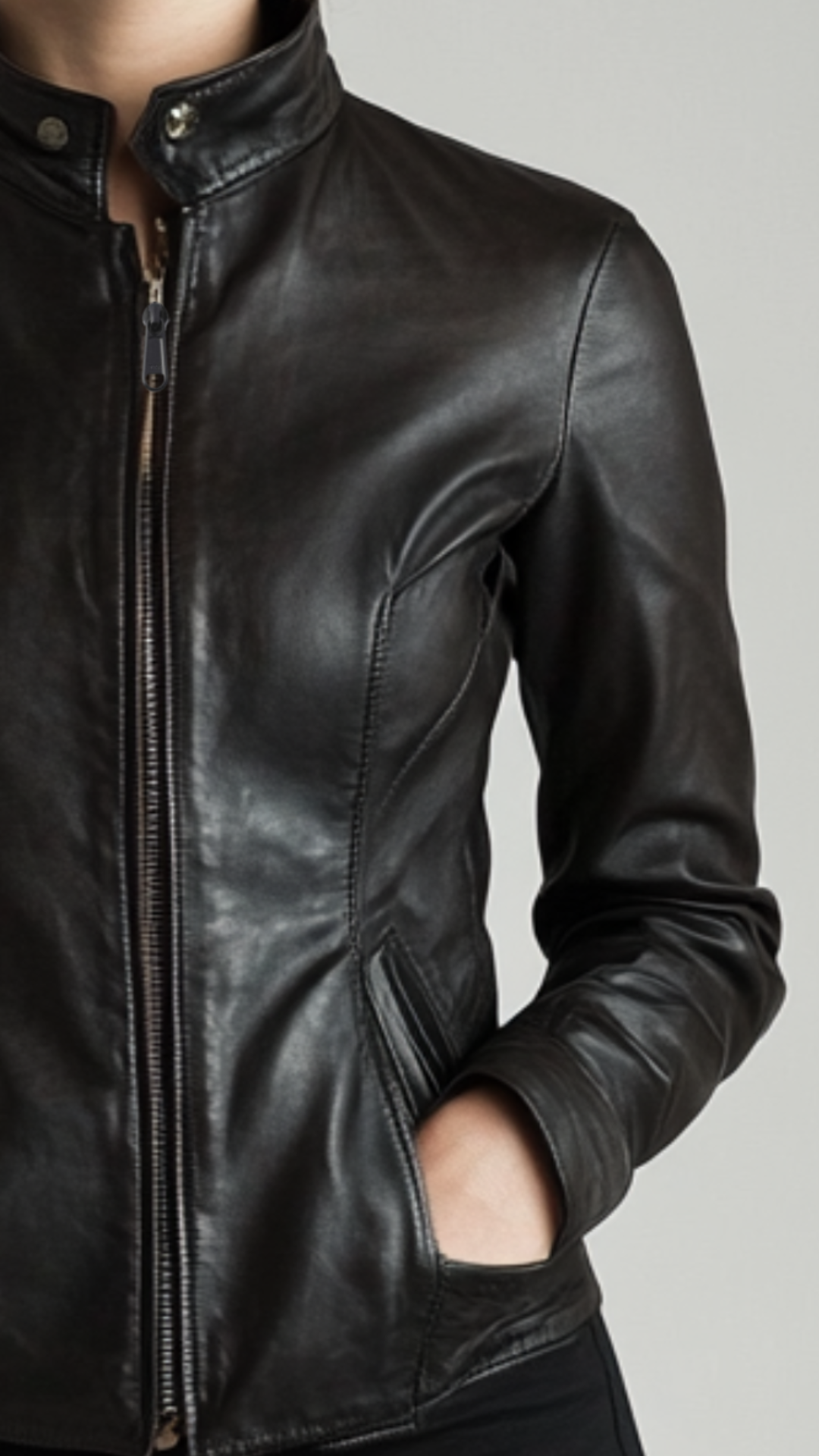 Sienna Leather Black Jacket – Women’s Leather Jacket (Black)
