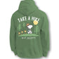 iot Society Peanuts Snoopy Take a Hike Hoodie – Green Fleece Pullover (Recreated Edition)