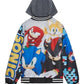 Sonic The Hedgehog Boys Hooded Varsity Jacket