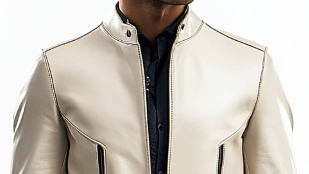 Sonny White Leather Jacket – Men’s Premium White Leather Jacket