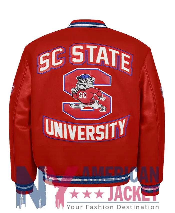 South Carolina State University Red Varsity Jacket